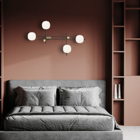 Applique moderno Miloox LINGOTTO 1744 347 G9 LED metallo vetro