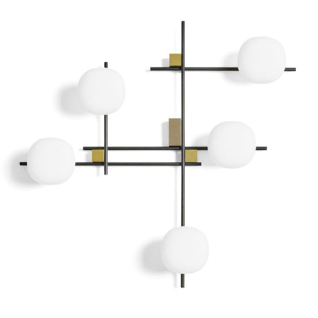 Applique moderno Miloox LINGOTTO 1744 348 G9 LED metallo vetro