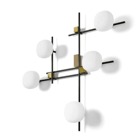 Applique moderno Miloox LINGOTTO 1744 348 G9 LED metallo vetro