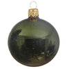 Palline per albero di Natale in vetro decorate color Verde Pino Lucido