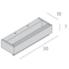 Applique classico Top Light BIOS 1213 30 DM LED SWITCH 1320LM diffusore alluminio illuminazione modulo integrato