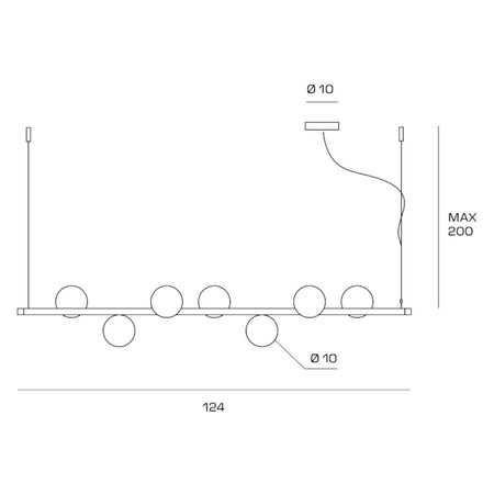 Lampadario classico Miloox POMI' 1744 269 G9 LED metallo vetro