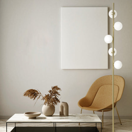 Piantana classica Miloox POMI' 1744 270 G9 LED dimmerabile metallo vetro