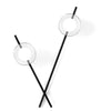 Applique moderna Miloox MIKADO 1744.175 1744.218 G9 LED metallo vetro