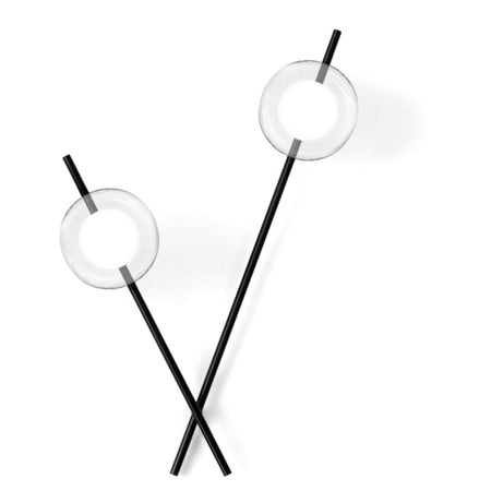 Applique moderna Miloox MIKADO 1744.175 1744.218 G9 LED metallo vetro