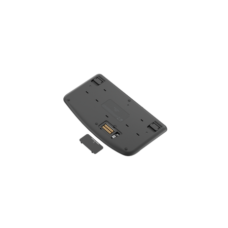 Logitech 920-012301 tastiera Ufficio RF senza fili + Bluetooth QWERTY Inglese UK Grafite (WAVE KEYSERGONOMIC KB GRAPHITE - UK - 2.4GHZ/BT INTNL-973 UNIV.) - Versione UK
