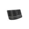 Logitech 920-012301 tastiera Ufficio RF senza fili + Bluetooth QWERTY Inglese UK Grafite (WAVE KEYSERGONOMIC KB GRAPHITE - UK - 2.4GHZ/BT INTNL-973 UNIV.) - Versione UK