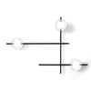 Applique moderna Miloox MIKADO 1744.176 1744.219 G9 LED metallo vetro