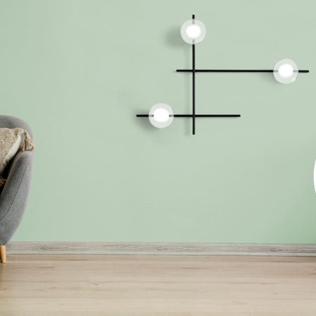 Applique moderna Miloox MIKADO 1744.176 1744.219 G9 LED metallo vetro