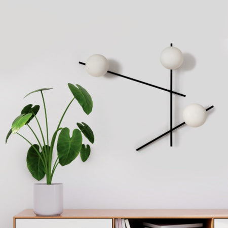 Applique moderna Miloox MIKADO 1744.176 1744.219 G9 LED metallo vetro