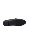 Frau ballerina in pelle nero con cinturino 70P5