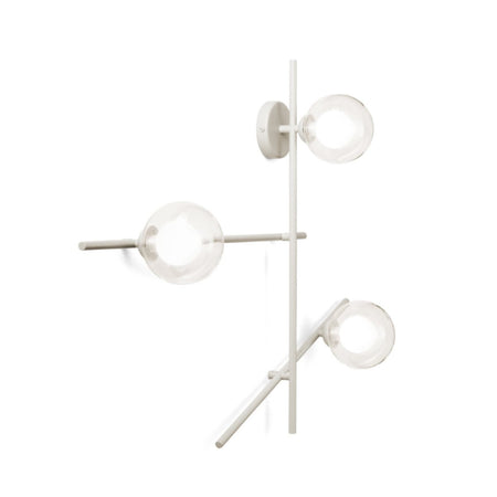 Applique moderna Miloox MIKADO 1744.373 1744.377 G9 LED metallo vetro