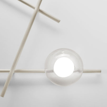 Applique moderna Miloox MIKADO 1744.373 1744.377 G9 LED metallo vetro