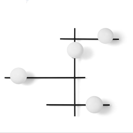 Applique moderna Miloox MIKADO 1744.177 1744.220 G9 LED metallo vetro