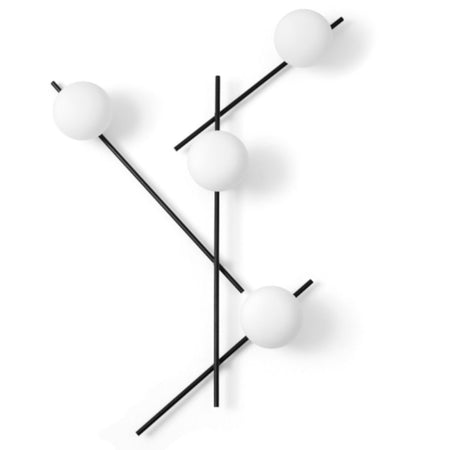 Applique moderna Miloox MIKADO 1744.177 1744.220 G9 LED metallo vetro