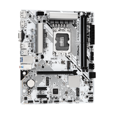 ASRock B760M-H/M.2 - Motherboard - micro ATX - LGA1700-Sockel - B760 Chipsatz - USB-C 3.2 Gen 1, USB 3.2 Gen 1 - Gigabit LAN - Onboard-Grafik (CPU erforderlich)