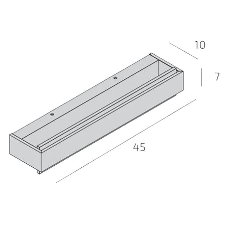 Applique classica Top Light BIOS 1213 45 DM LED SWITCH 1980LM diffusore alluminio illuminazione modulo integrato