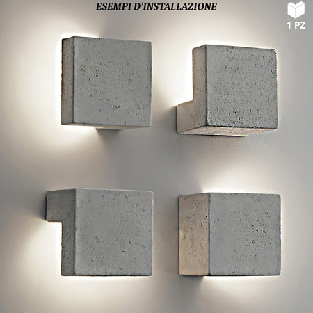 Applique Toscot EDGE P230GX GX53 LED 7W IP55 terracotta illuminazione rustica esterno