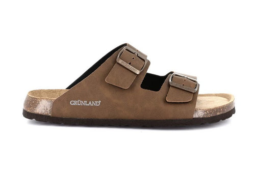 Grunland ciabatta uomo Bobo doppia facsia marrone CB0974