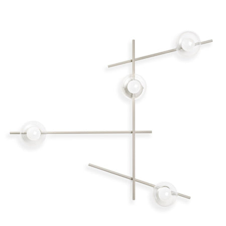Applique moderna Miloox MIKADO 1744.374 1744.378 G9 LED metallo vetro