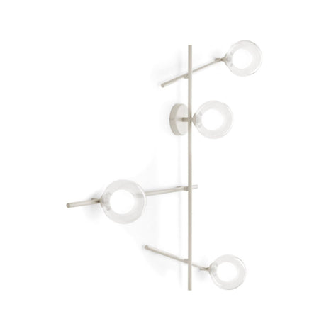 Applique moderna Miloox MIKADO 1744.374 1744.378 G9 LED metallo vetro