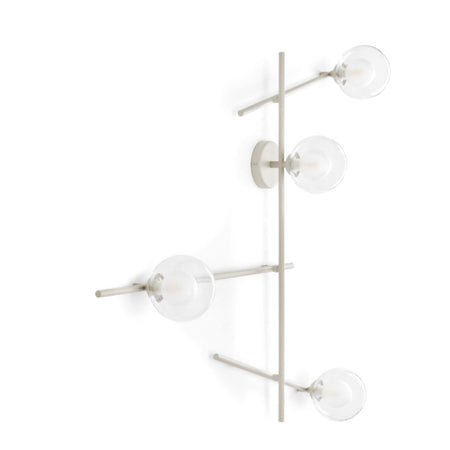Applique moderna Miloox MIKADO 1744.374 1744.378 G9 LED metallo vetro