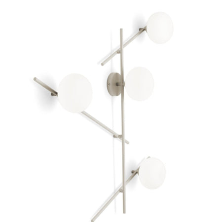 Applique moderna Miloox MIKADO 1744.374 1744.378 G9 LED metallo vetro