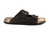 Grunland ciabatta Bobo uomo doppia fascia pelle nero CB1631