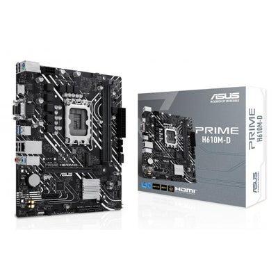 ASUS MB H610, PRIME H610M-D, LGA 1700, 2DDR5, M.2, HDMI/VGA/COM, 4SATA, 90MB1G80-M0EAY0