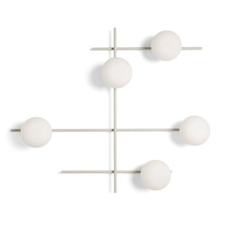 Applique moderna Miloox MIKADO 1744.375 1744.379 G9 LED metallo vetro