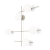 Applique moderna Miloox MIKADO 1744.375 1744.379 G9 LED metallo vetro