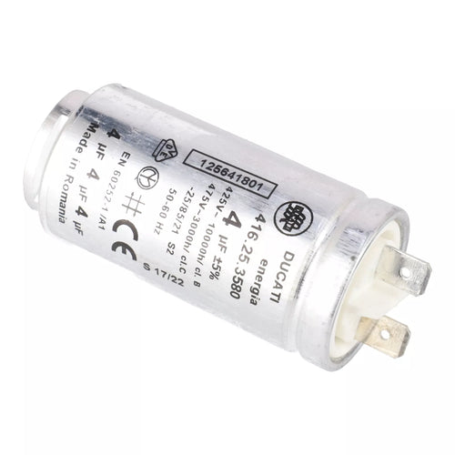 Condensatore 4 µF Ducati spunto motore asciugatrice ELECTROLUX (1256418011)