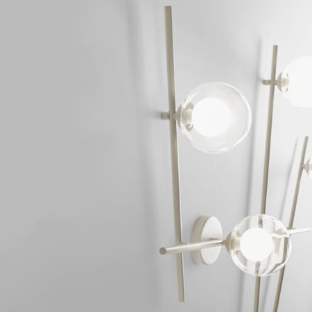 Applique moderna Miloox MIKADO 1744.375 1744.379 G9 LED metallo vetro