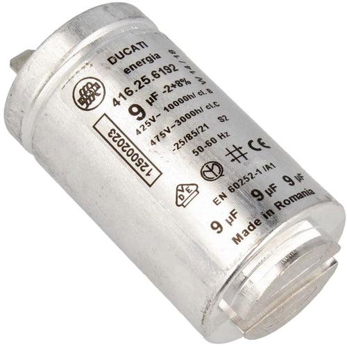 Condensatore 9 µF Ducati spunto motore asciugatrice ELECTROLUX 1125431005