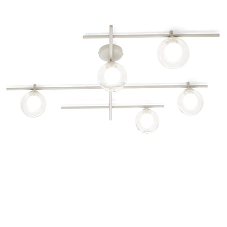 Applique moderna Miloox MIKADO 1744.375 1744.379 G9 LED metallo vetro