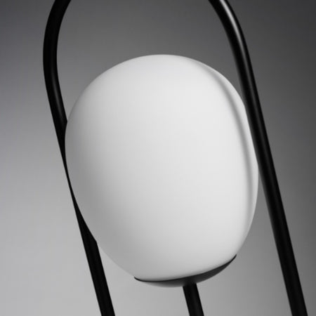 Abat-jour moderno Miloox DROP 1744.312.black E27 LED dimmerabile metallo vetro