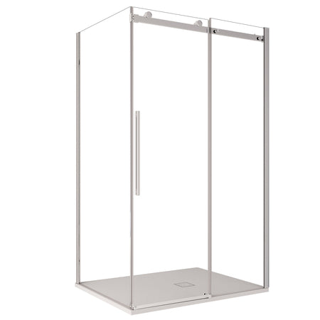 Box Doccia due lati Trasparente anticalcare porta scorrevole H195 8mm EUCLIDE