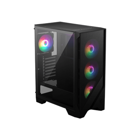 MSI MAG FORGE 120A AIRFLOW computer case Midi Tower Nero, Trasparente