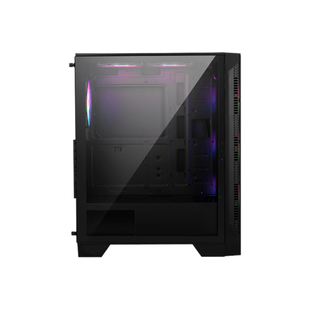 MSI MAG FORGE 120A AIRFLOW computer case Midi Tower Nero, Trasparente