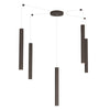Lampadario Top light ROUND TUBE 1174 S5 GU10 LED cilindro metallo moderno