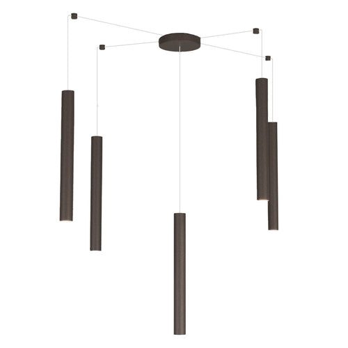 Lampadario Top light ROUND TUBE 1174 S5 GU10 LED cilindro metallo moderno