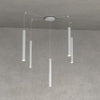 Lampadario Top light ROUND TUBE 1174 S5 GU10 LED cilindro metallo moderno