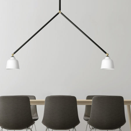 Lampadario moderno Miloox NEORETRO 1744 217 E27 LED metallo vetro