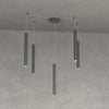 Lampadario Top light ROUND TUBE 1174 S5 GU10 LED cilindro metallo moderno