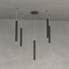 Lampadario Top light ROUND TUBE 1174 S5 GU10 LED cilindro metallo moderno