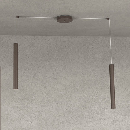 Lampadario Top light ROUND TUBE 1174 S2 GU10 LED cilindro metallo moderno