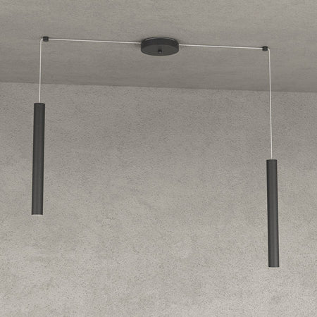 Lampadario Top light ROUND TUBE 1174 S2 GU10 LED cilindro metallo moderno