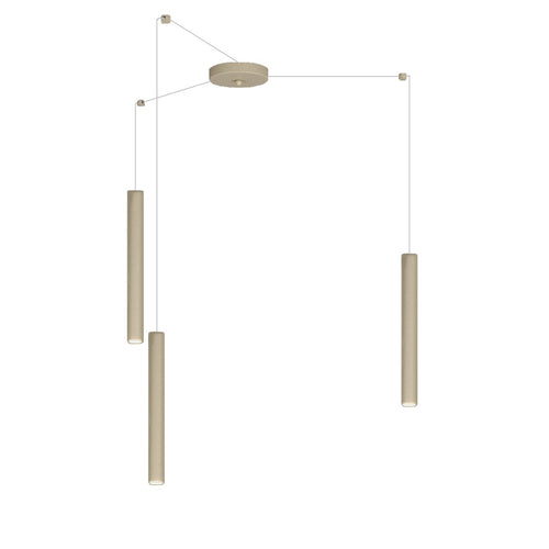 Lampadario Top light ROUND TUBE 1174 S3 GU10 LED cilindro metallo moderno