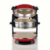 ARIETE FORNO PIZZA ROSSO (0927/00) - 2 PIASTRE IN PIETRA REFRATTARIA - 2 PIZZE CONTEMPORANEAMENTE - 5 LIVELLI COTTURA - 2300W