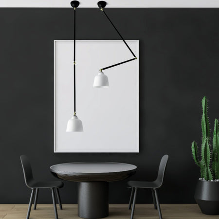 Applique moderno Miloox NEORETRO 1744 215 E27 LED orientabile metallo vetro